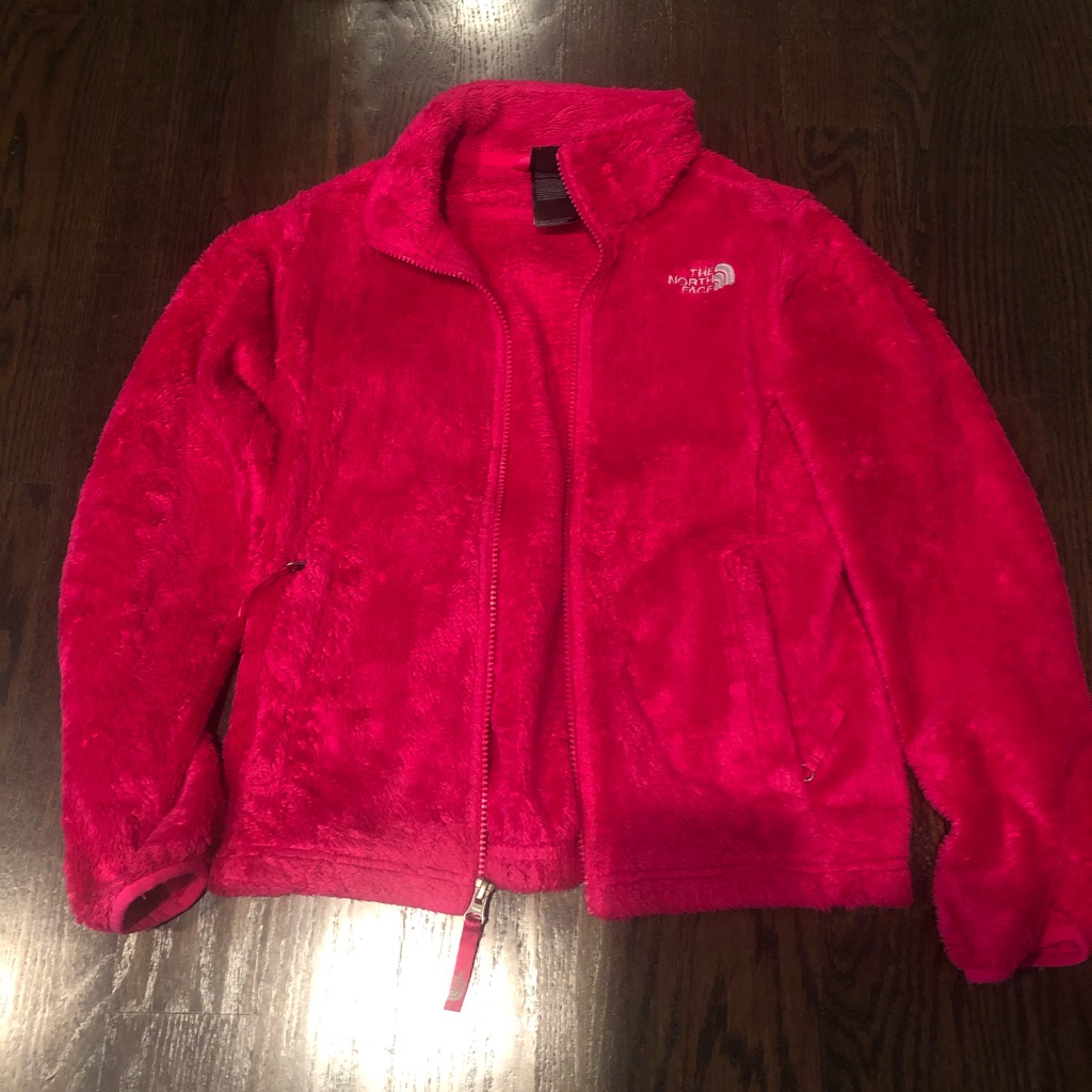 North Face Fleece Jacket Size Youth Medium Pink
